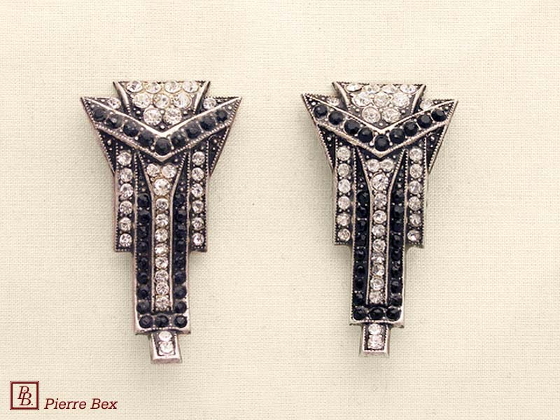 Pierre Bex Art-Deco earclips 45735-03
