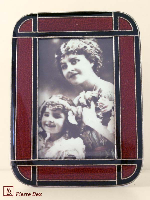 Pierre Bex Art-Deco enamel picture-frame 48439-04