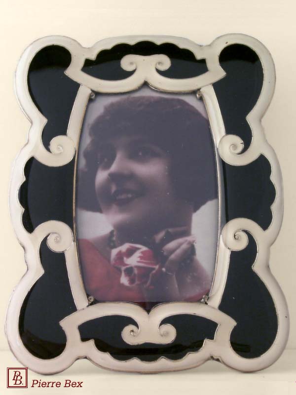 Pierre Bex Art-Deco enamel picture-frame 48439-19