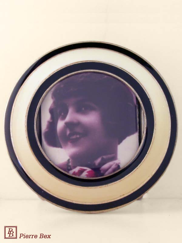 Pierre Bex Art-Deco enamel picture-frame 48439-20