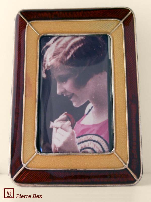 Pierre Bex Art-Deco enamel picture-frame 48439-24